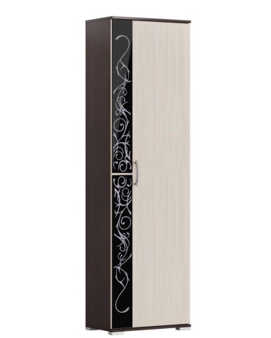 Шкаф Юнона-2 ШК-01 Венге/Дуб Молочный (Ш-600 х В-2036 х Г-358 мм)